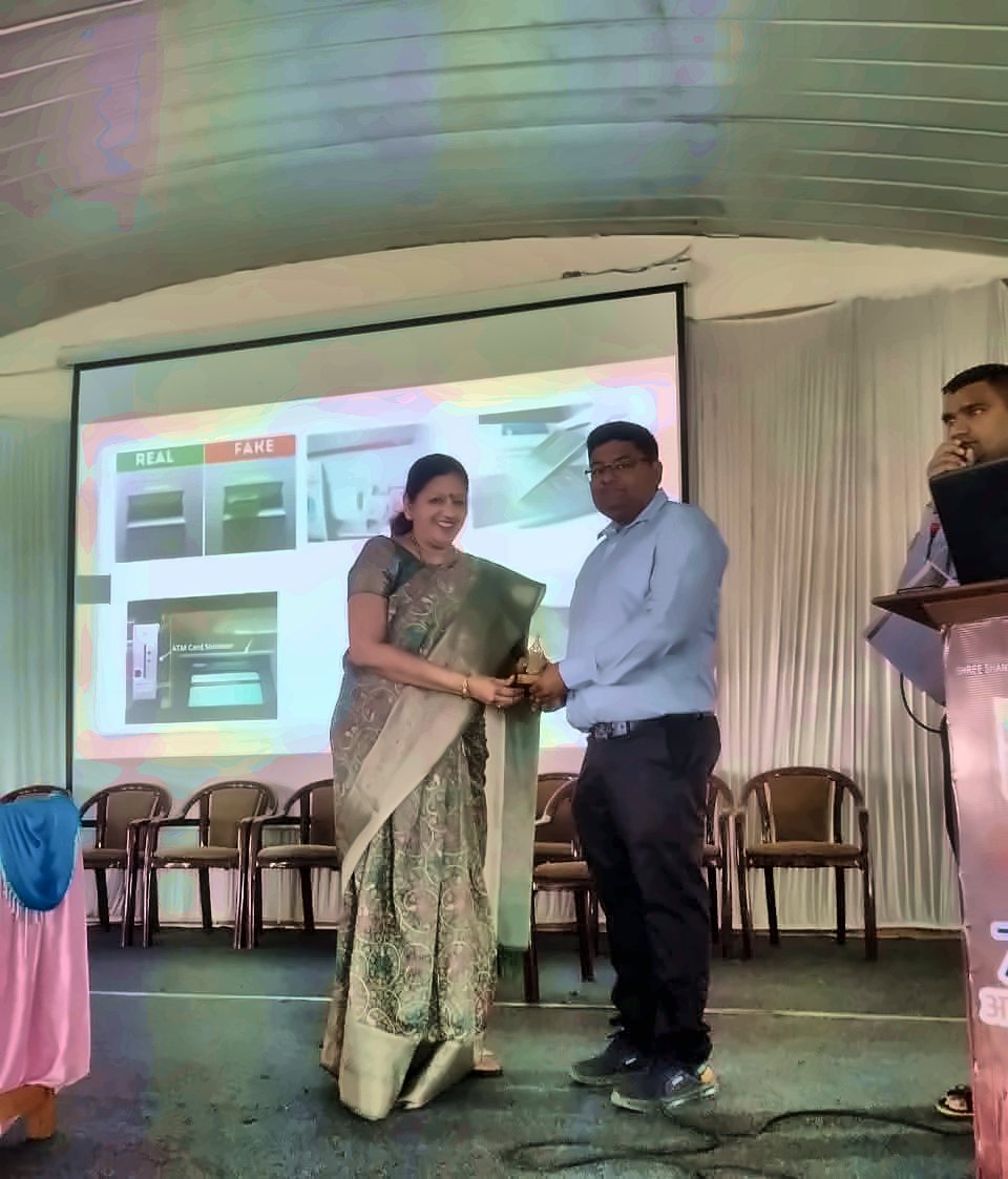 Rishikesh Pandey conducting a Cyber Security Awareness programme for college staff session at a college, 2022